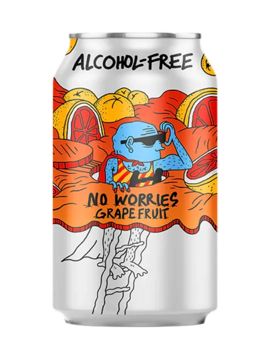 Lervig No Worries Grapefruit Non Alcoholic (Norway) 0.5%